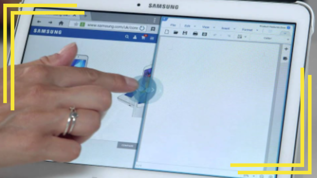 Split Screen On Samsung Tablet