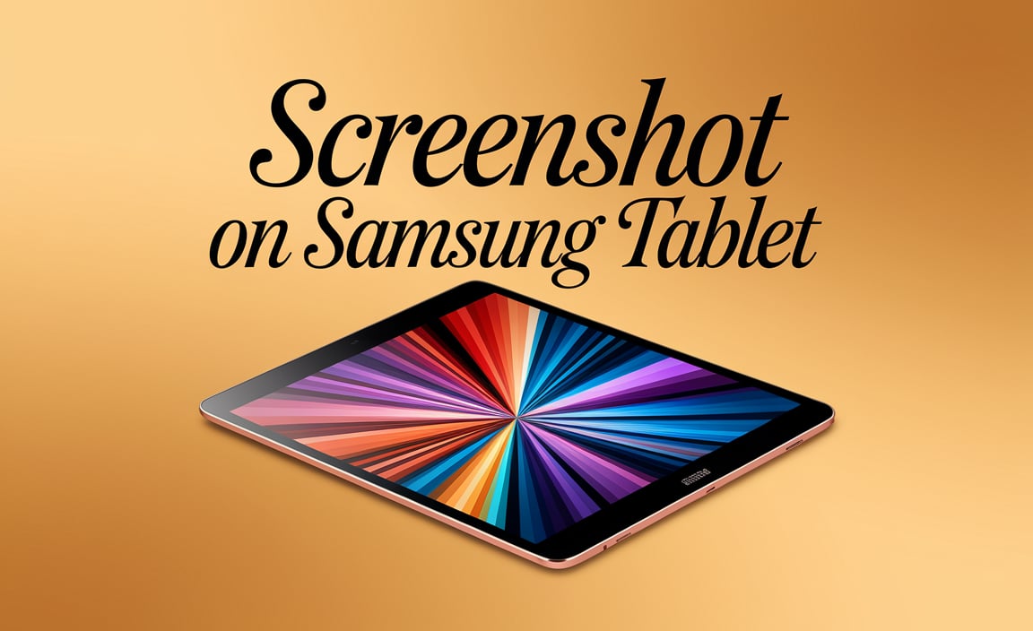 Screenshot On Samsung Tablet