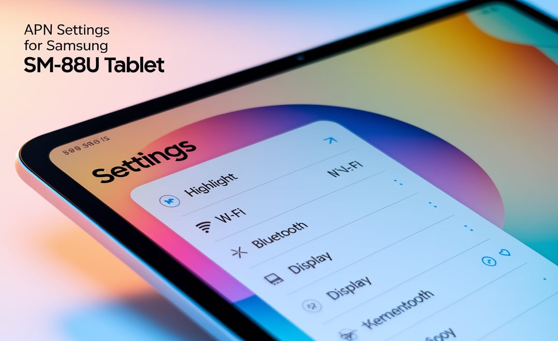 Apn Settings For Samsung Sm-808U Tablet