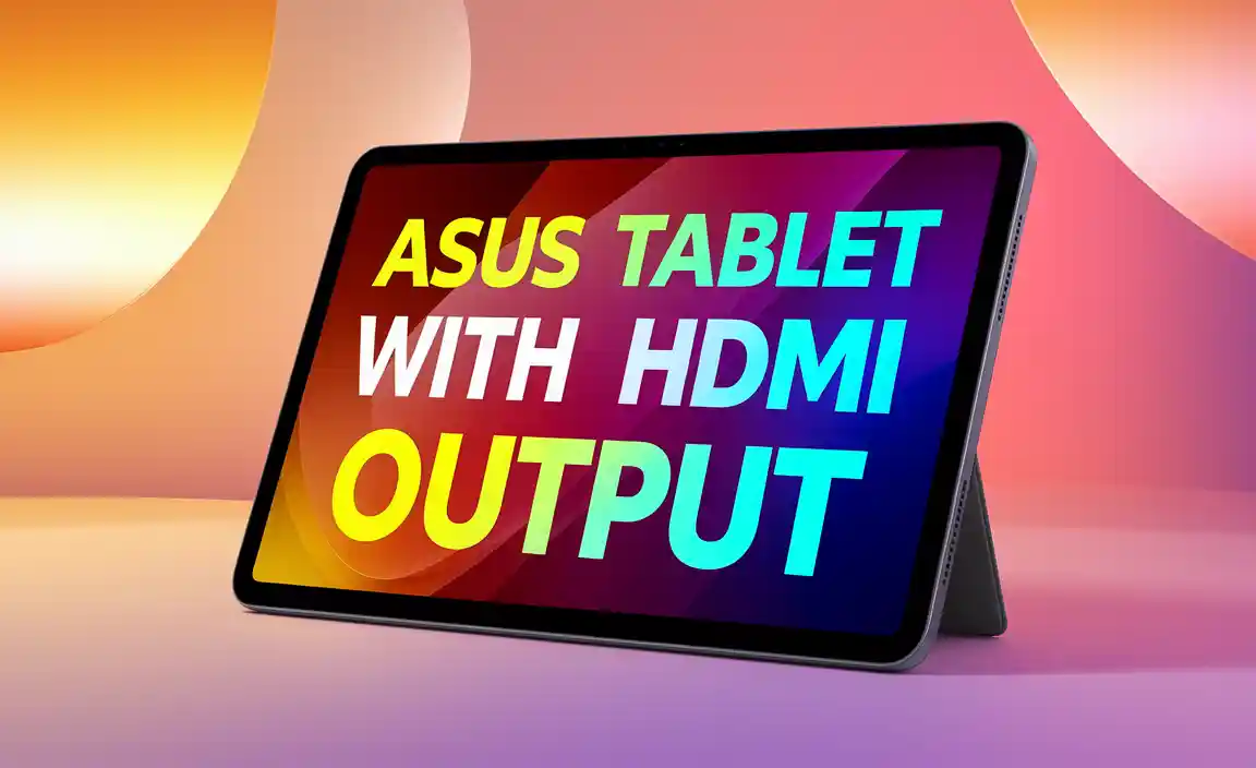 Asus Tablet with HDMI Output