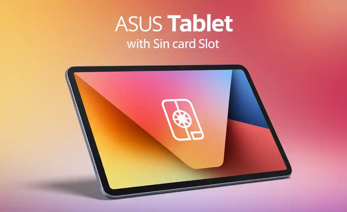 Asus Tablet with SIM Card Slot