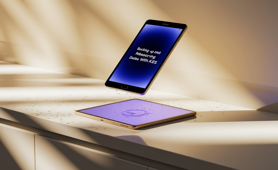 Backing Up and Restoring Data with Kies