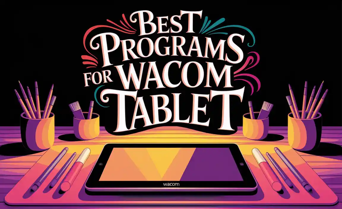 Best Programs For Wacom Tablet