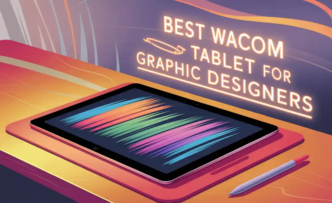 Best Wacom Tablet For Graphic Designers