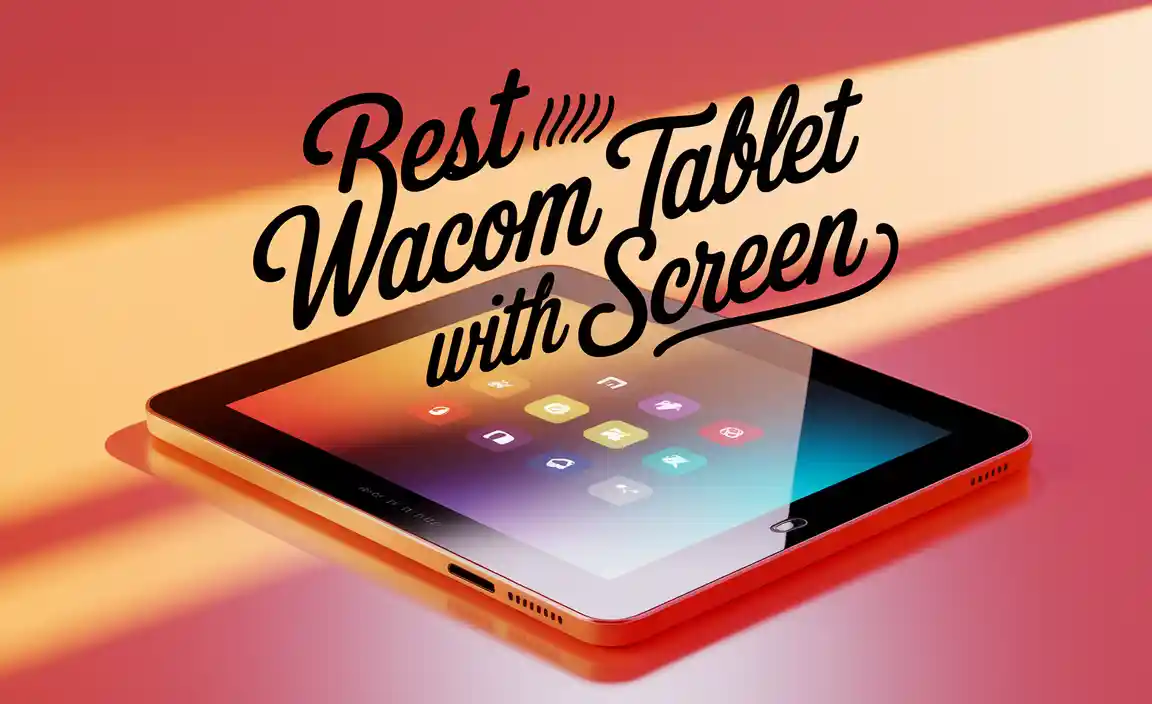 Best Wacom Tablet With Screen