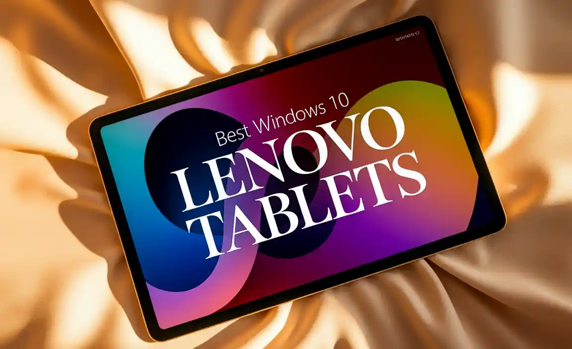 Best Windows 10 Lenovo Tablets