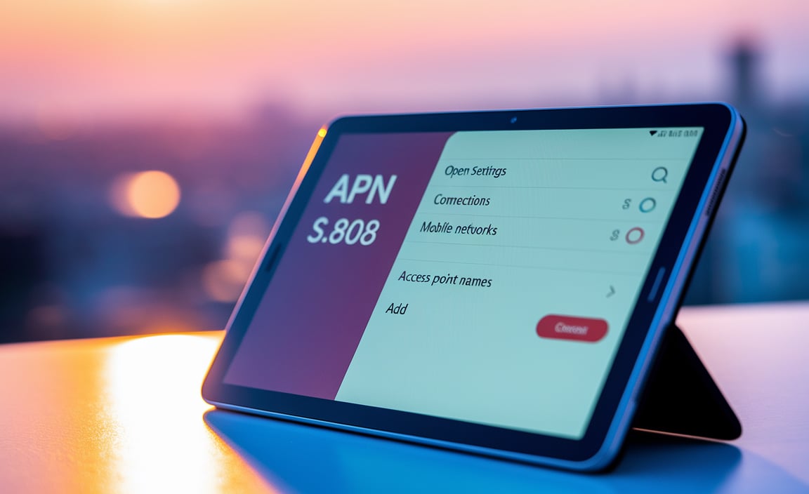 Custom APN Settings for Samsung SM-808U Tablet