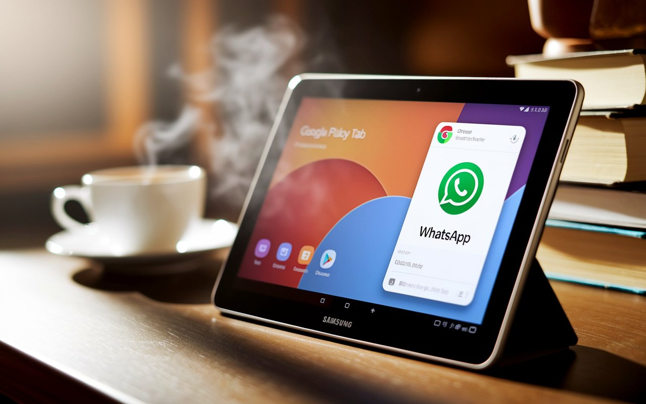 Downloading WhatsApp on the Samsung Galaxy Tab