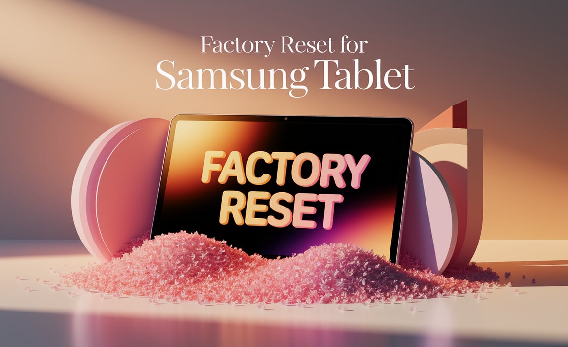 Factory Reset For Samsung Tablet