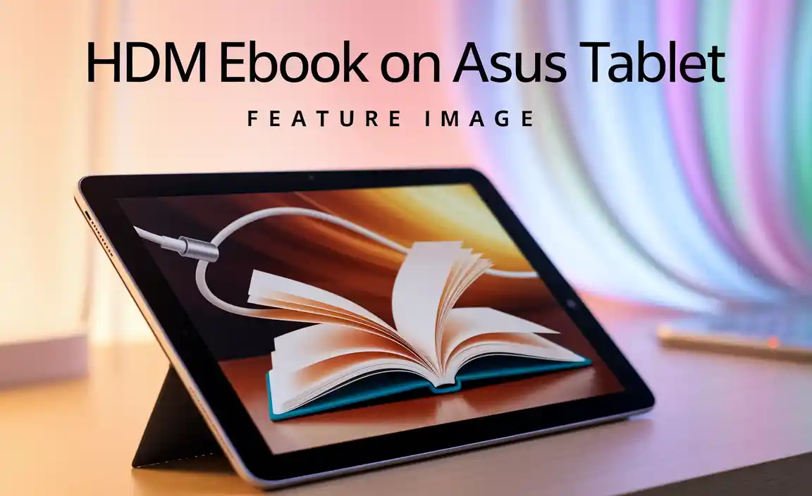 HDMI eBook on Asus Tablet