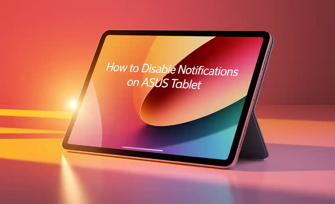 How To Disable Notifications On Asus Tablet