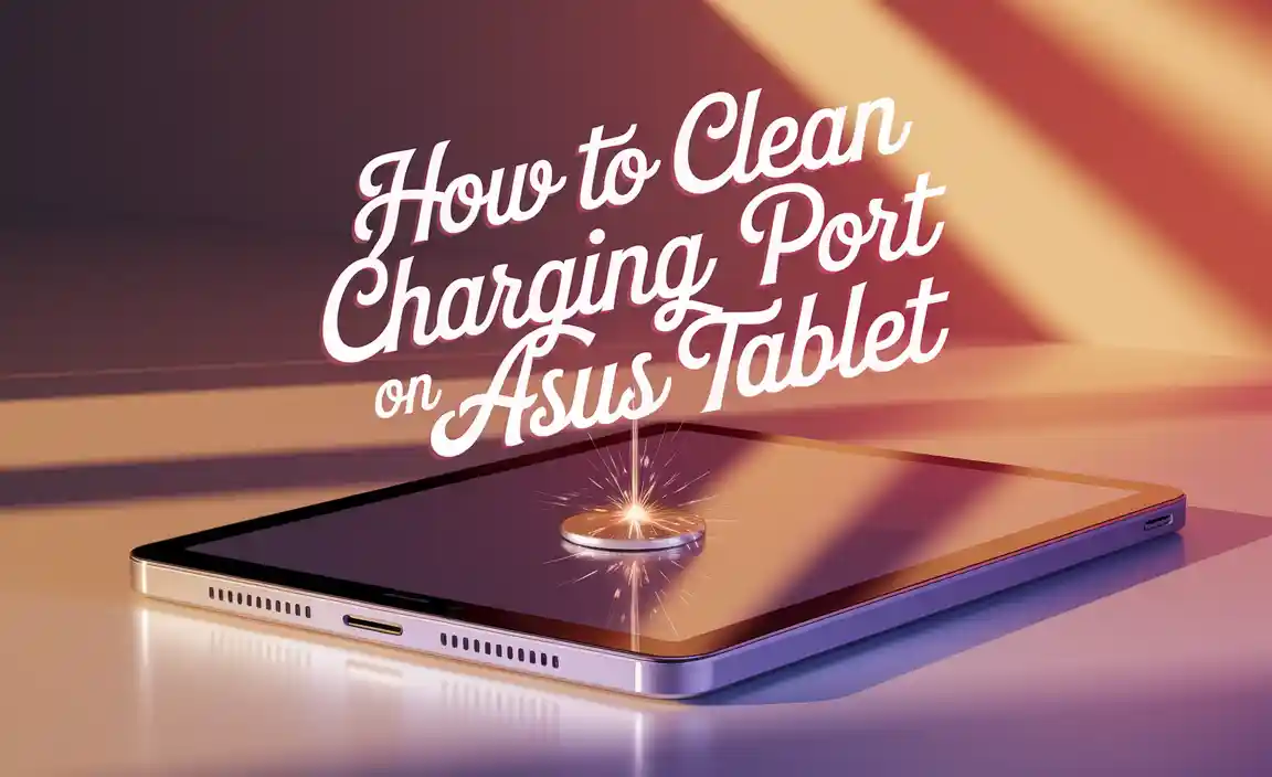How to Clean Charging Port on Asus Tablet