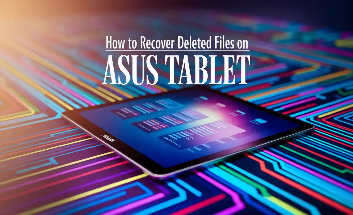 How to Recover Deleted Files on Asus Tablet