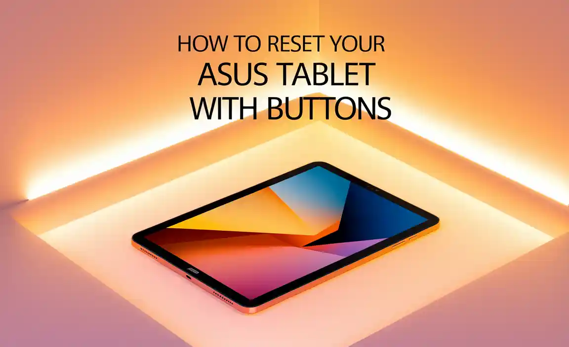 How to Reset Your ASUS Tablet with Buttons