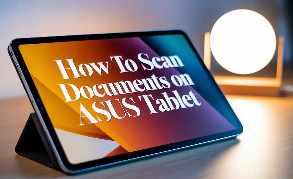 How to Scan Documents on Asus Tablet