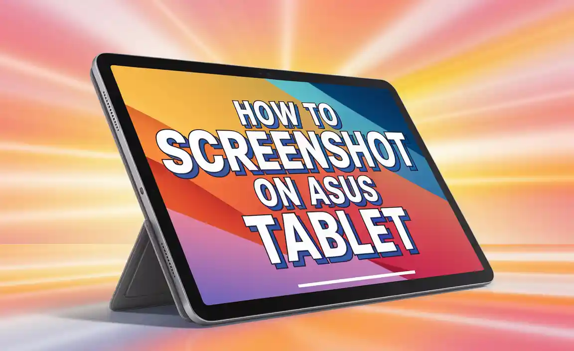 How to Screenshot on Asus Tablet