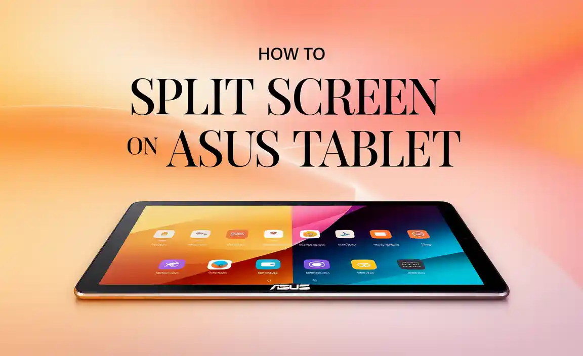 How to Split Screen on Asus Tablet