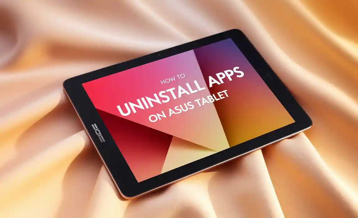 How to Uninstall Apps on Asus Tablet