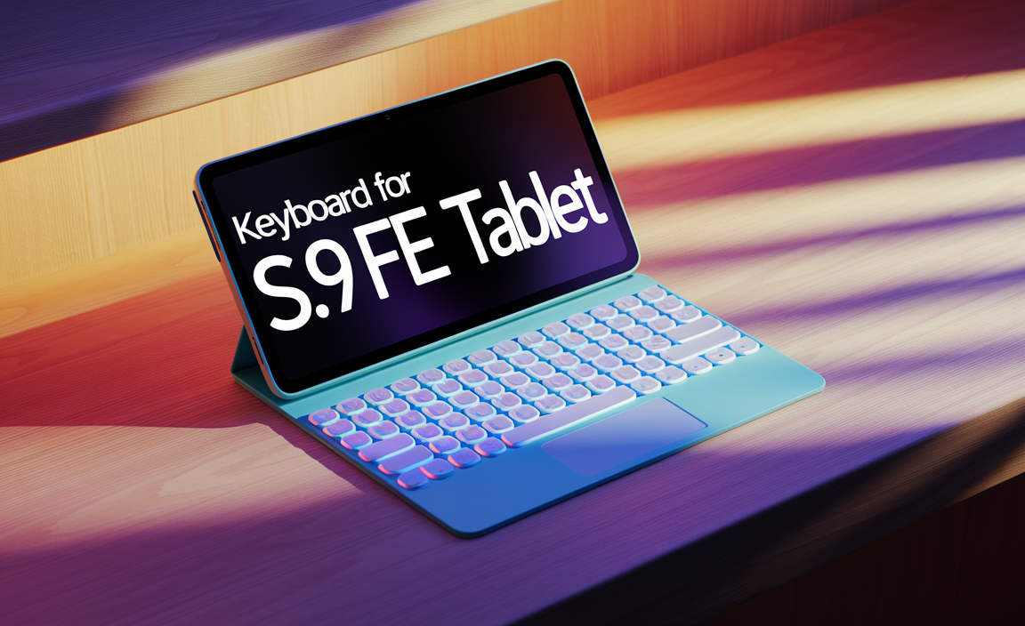 Keyboard For Samsung S9 Fe Tablet