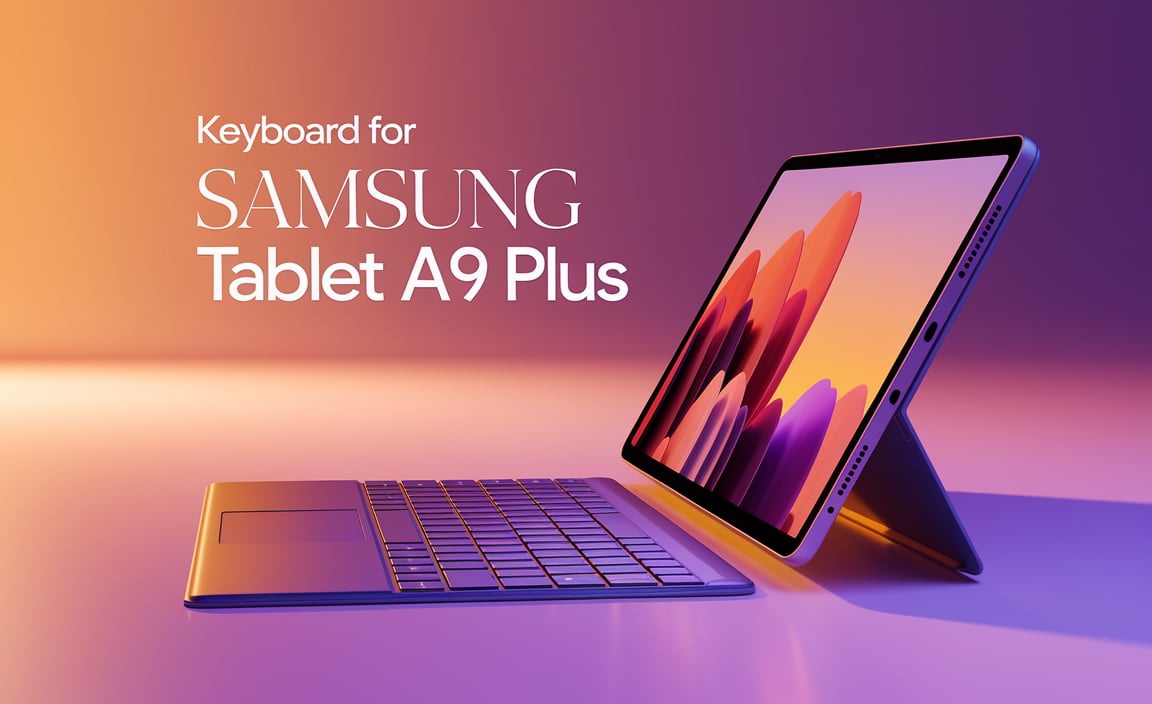 Keyboard For Samsung Tablet A9 Plus