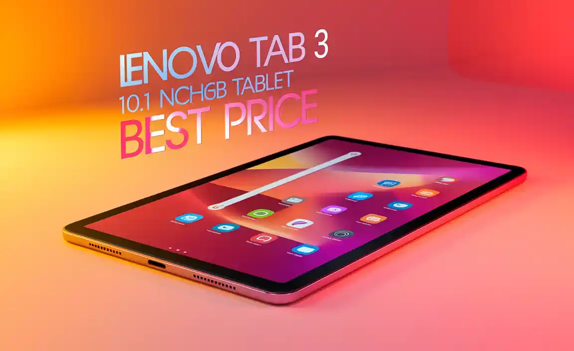 Lenovo Tab 3 10.1 Inch 16GB Tablet Best Price