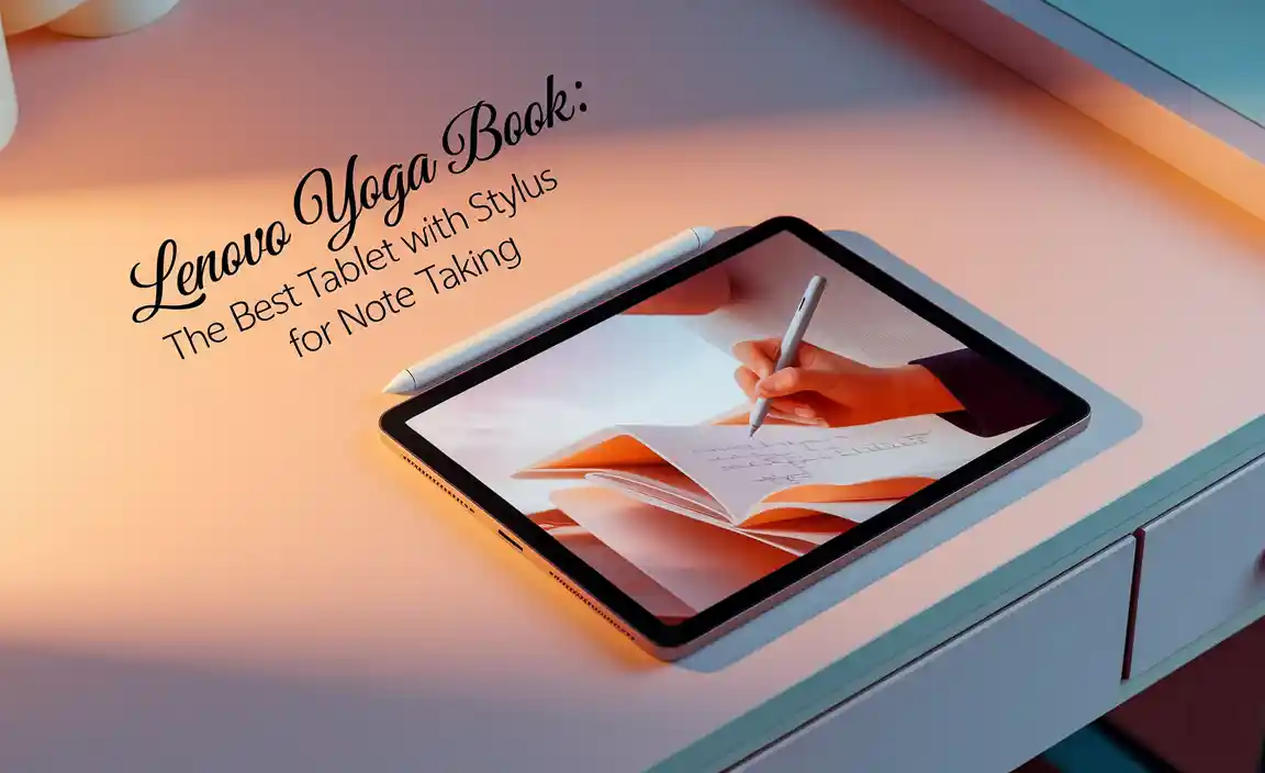 Lenovo Yoga Book The Best Tablet With Stylus For Note Taking