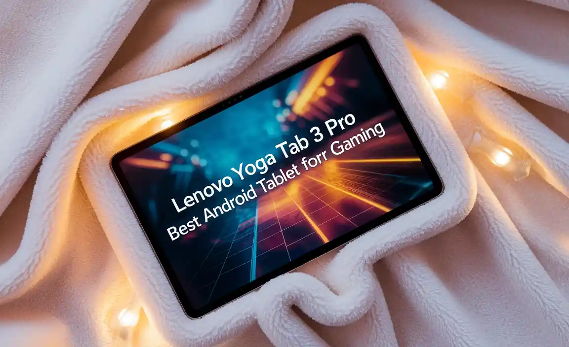 Lenovo Yoga Tab 3 Pro Best Android Tablet For Gaming