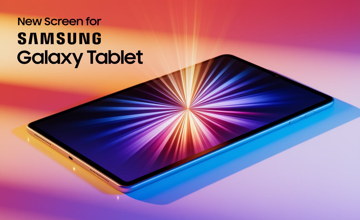 New Screen For Samsung Galaxy Tablet
