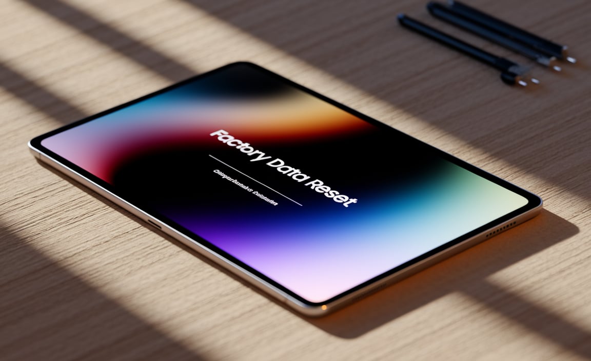 Performing a Factory Reset on Your Samsung Tablet