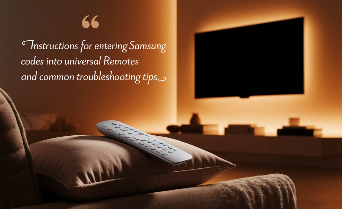 Programming Universal Remotes Using Samsung Codes