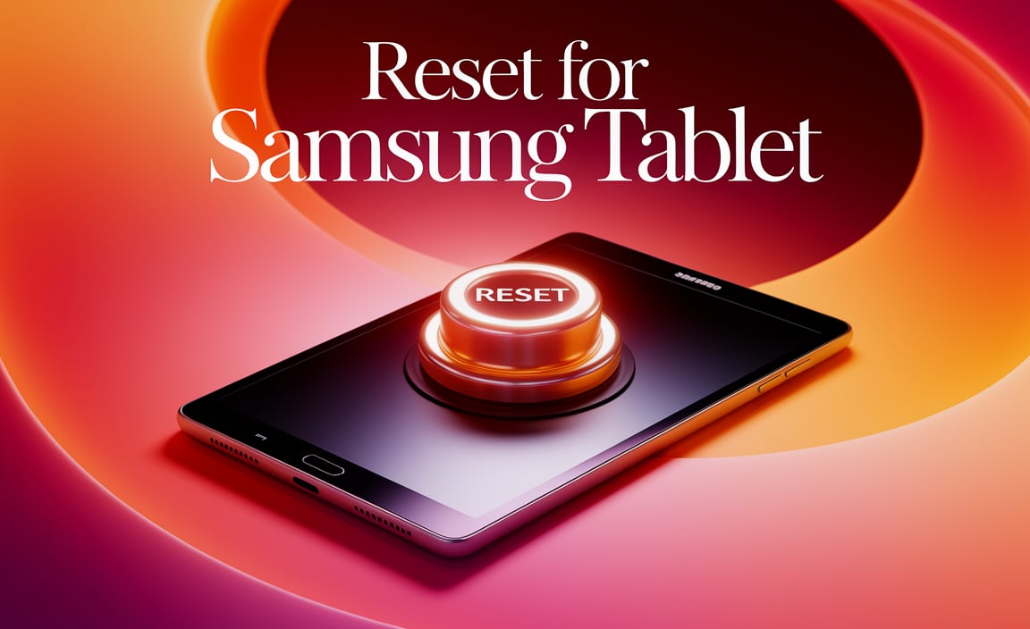 Reset For Samsung Tablet