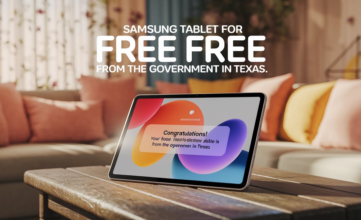 Samsung Tablet For Free From The Government In Texas