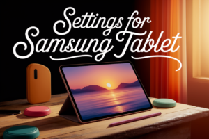 Settings For Samsung Tablet