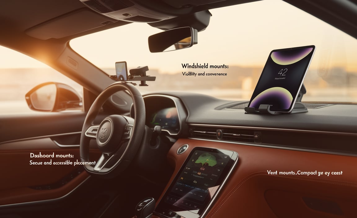 Types of Car Mounts for Samsung Tablets