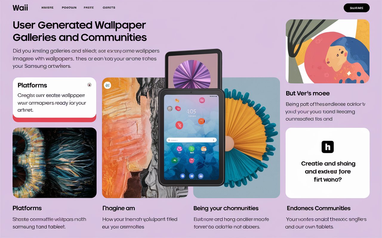 User-Generated Wallpaper Galleries and Communities