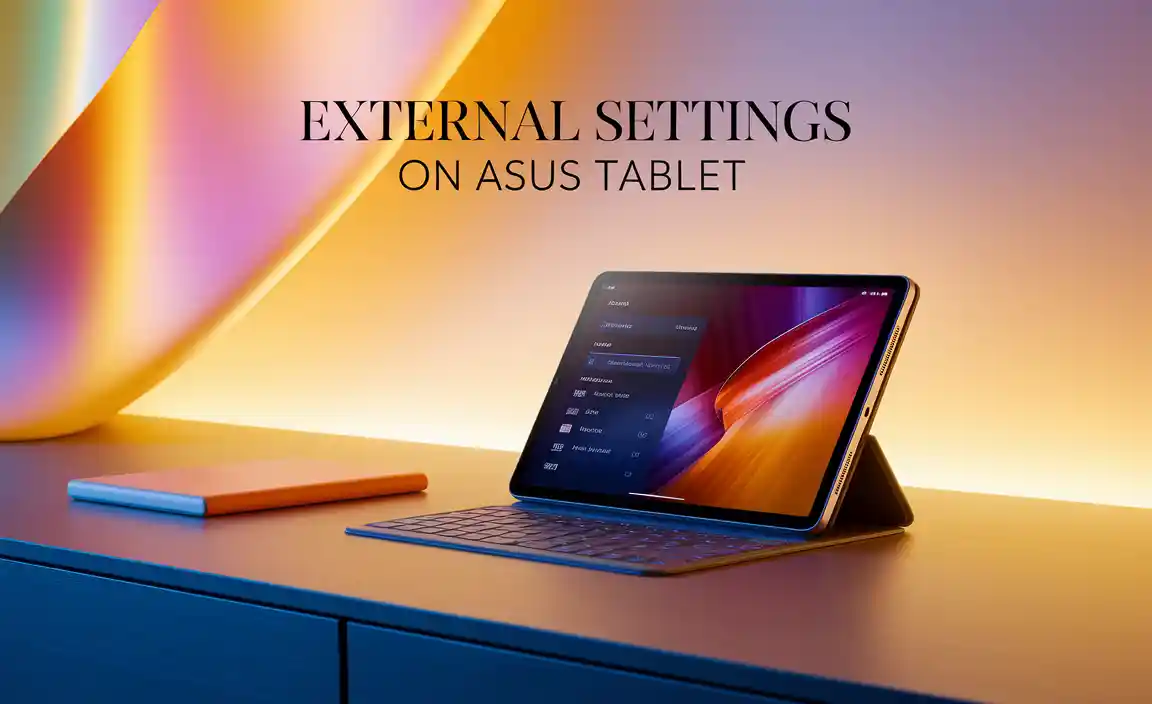 Accessing External Settings on ASUS Tablets