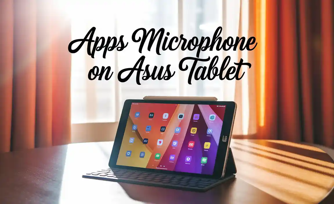 Apps Microphone on Asus Tablet