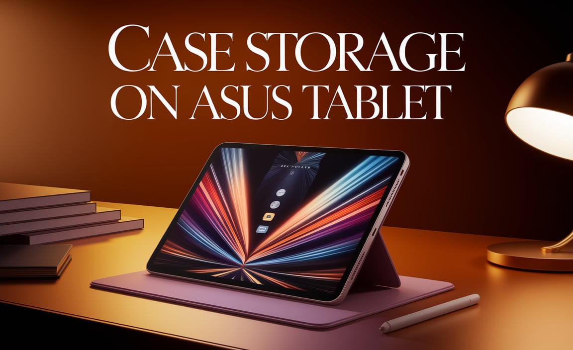 Case Storage on Asus Tablet
