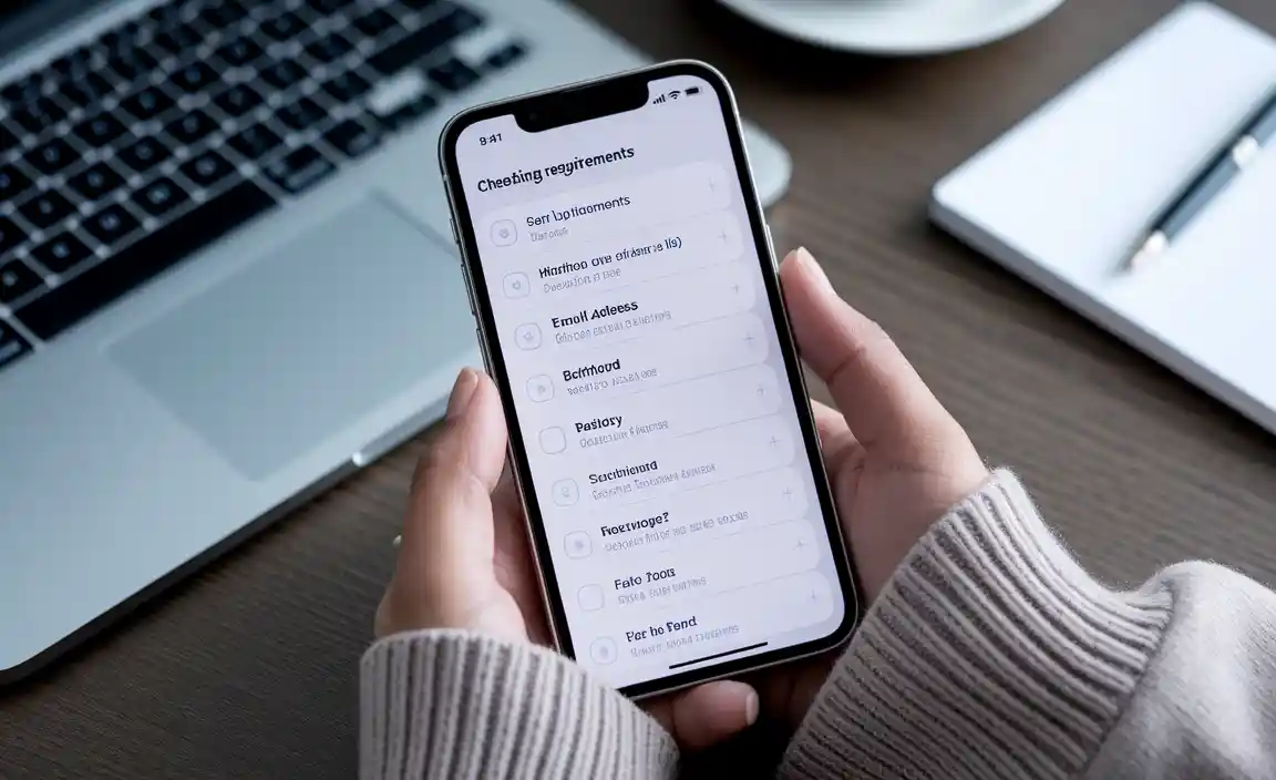 Checking Requirements Before Apple ID Creation