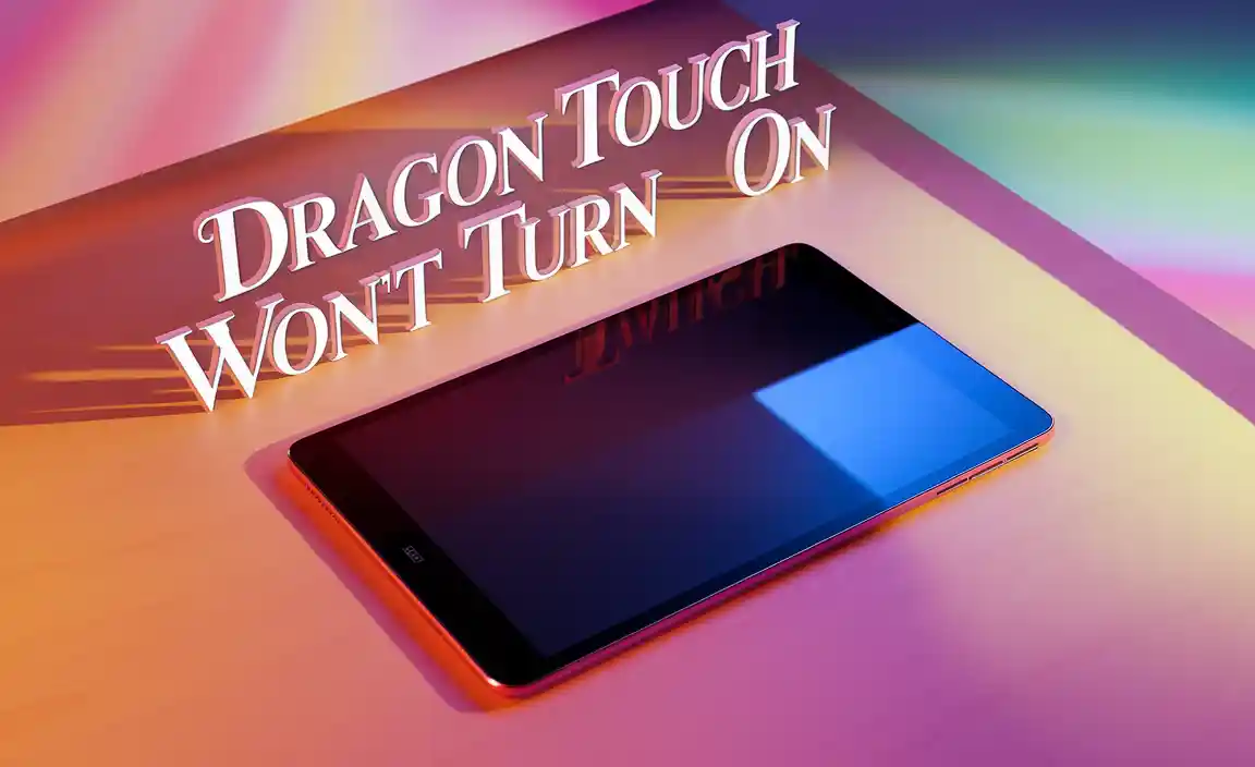 Common Signs Your Dragon Touch Tablet Won't Turn On
