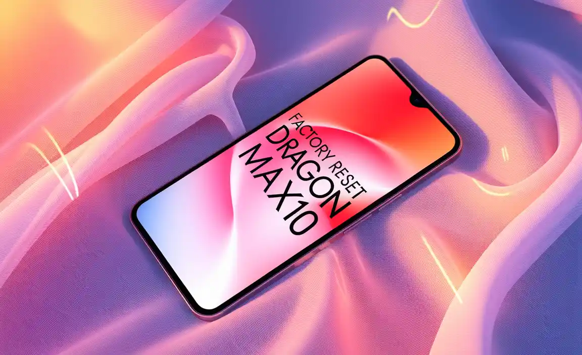 Factory Reset Dragon Touch Max10