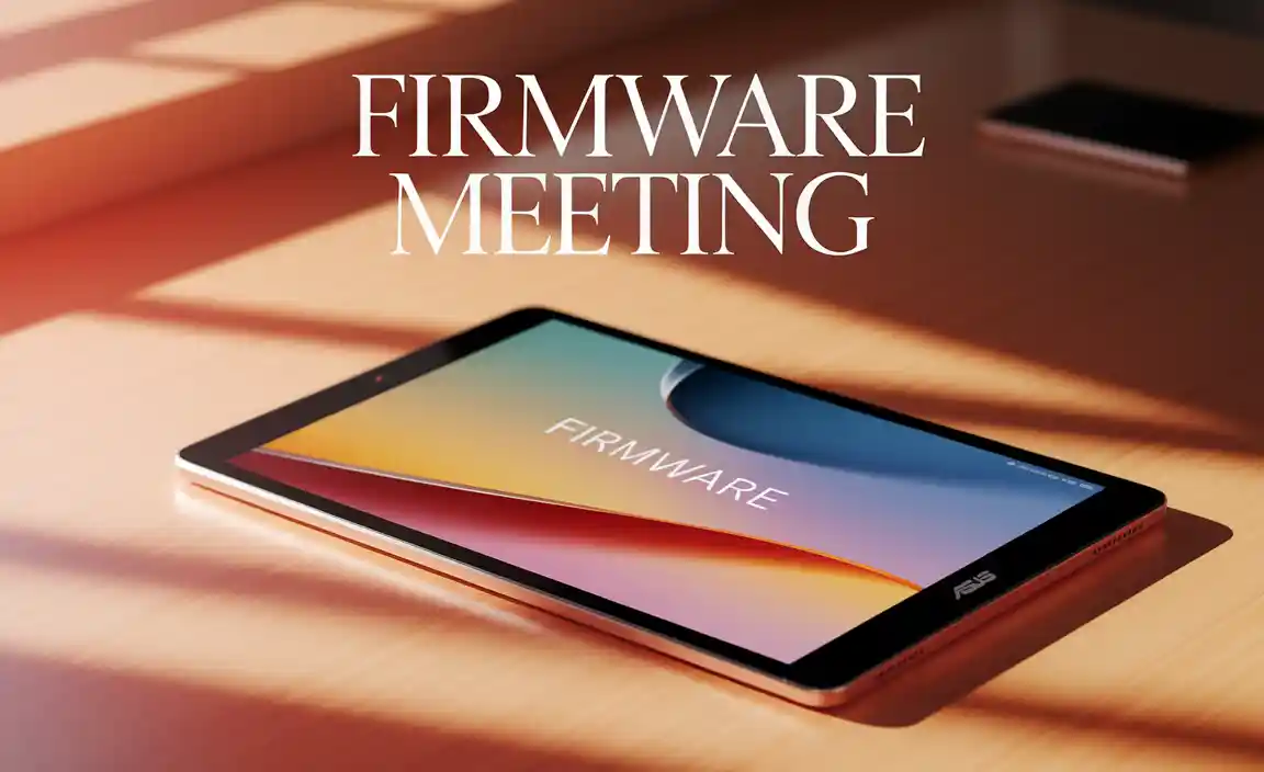 Firmware Meeting on Asus Tablet