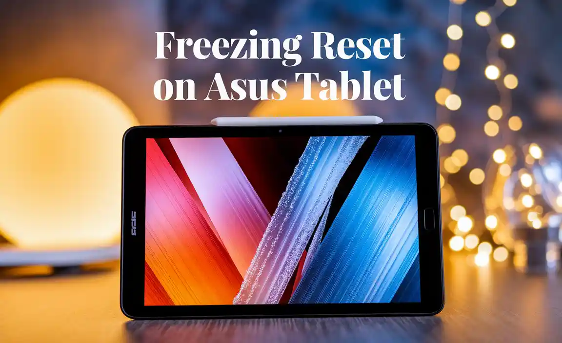 Freezing Reset on Asus Tablet