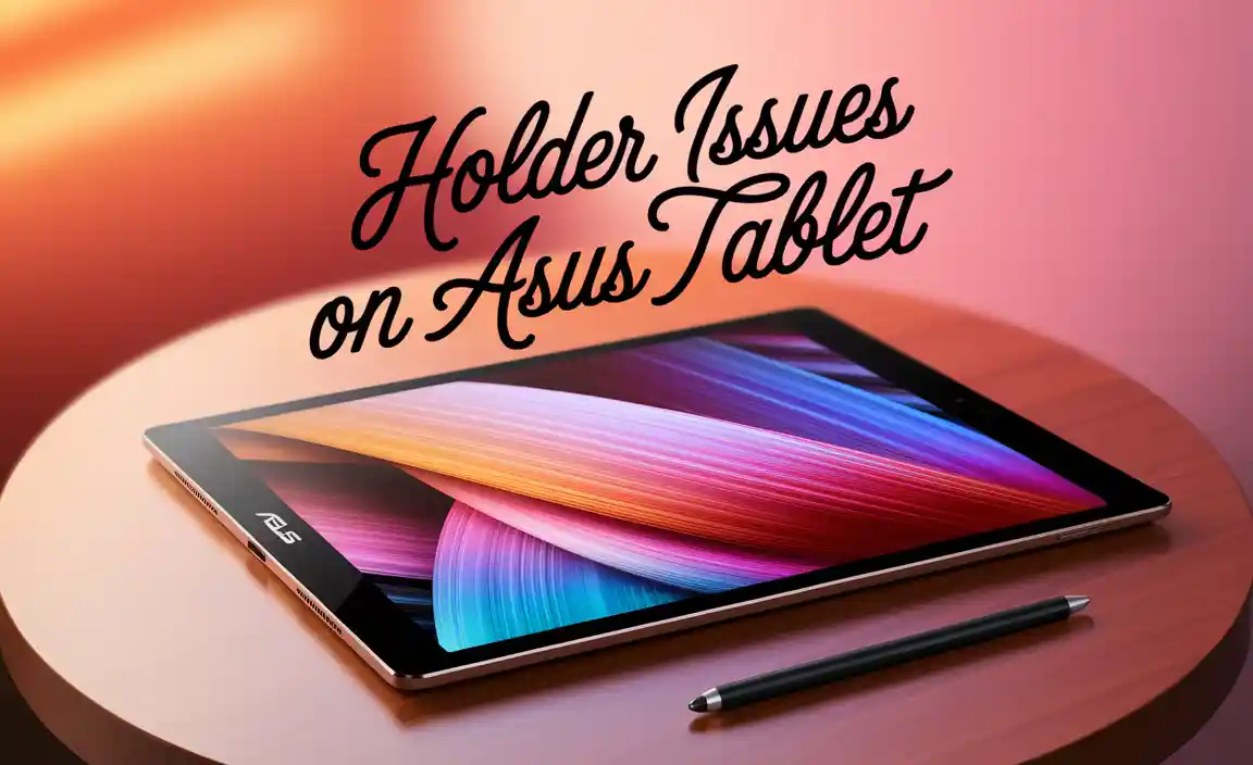 Holder Issues on Asus Tablet