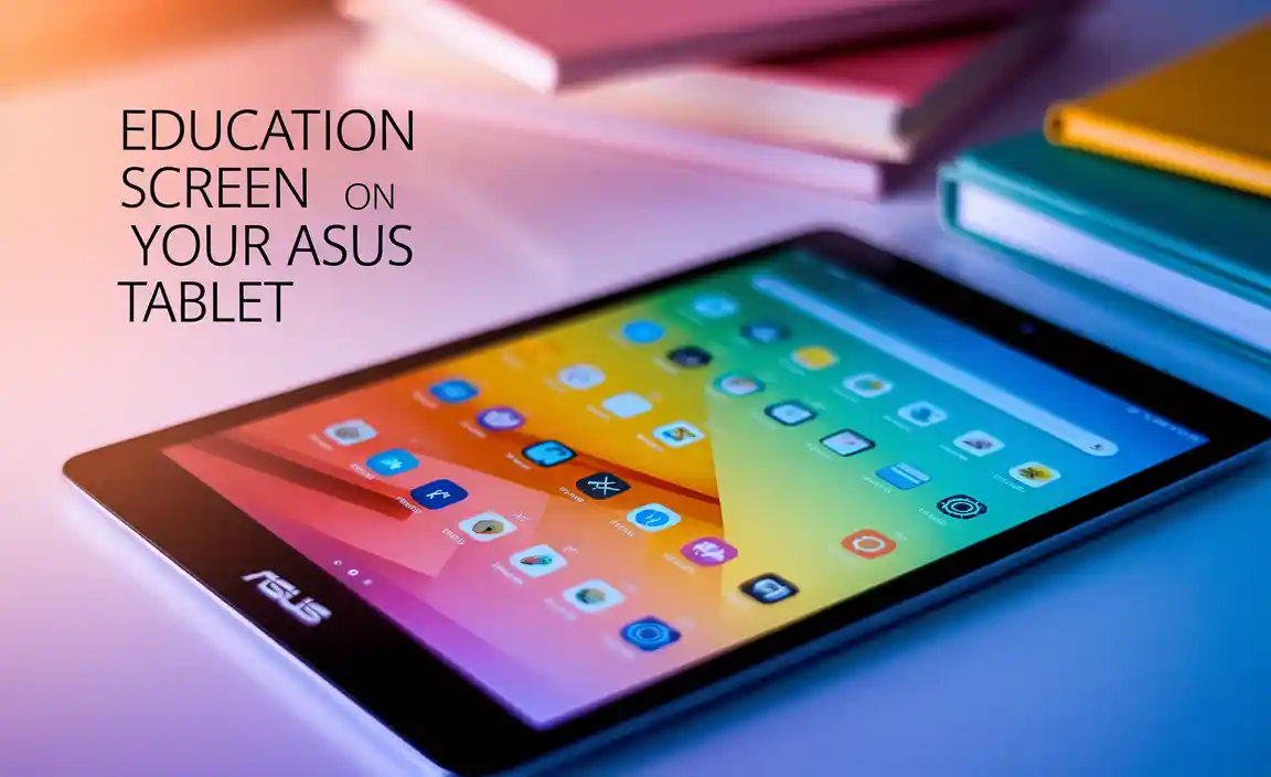 How to Access the Education Screen on Asus Tablets