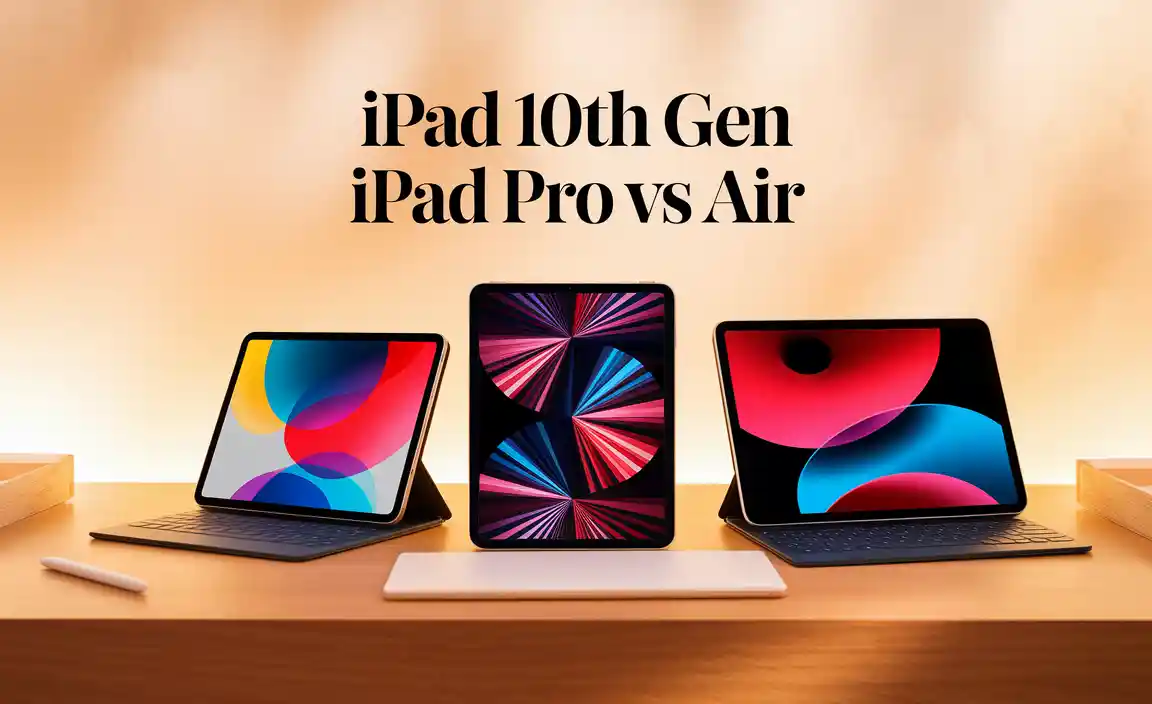 Ipad 10Th Gen Vs Ipad Pro Vs Air