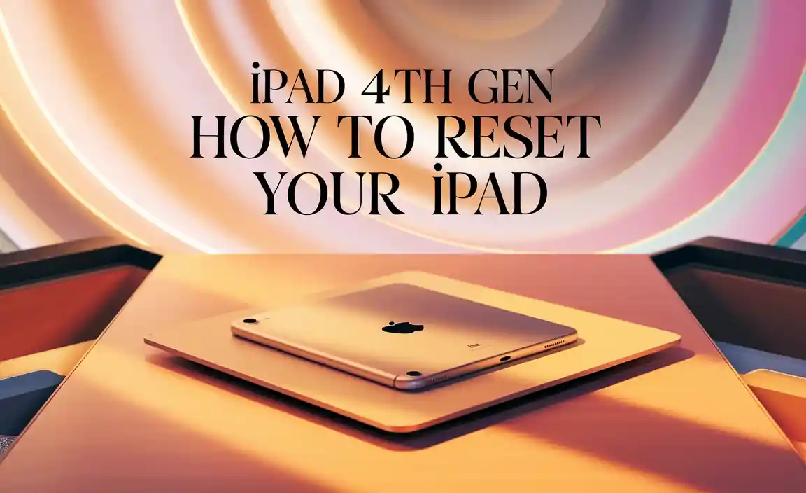 Ipad 4Th Gen How To Reset Your Ipad