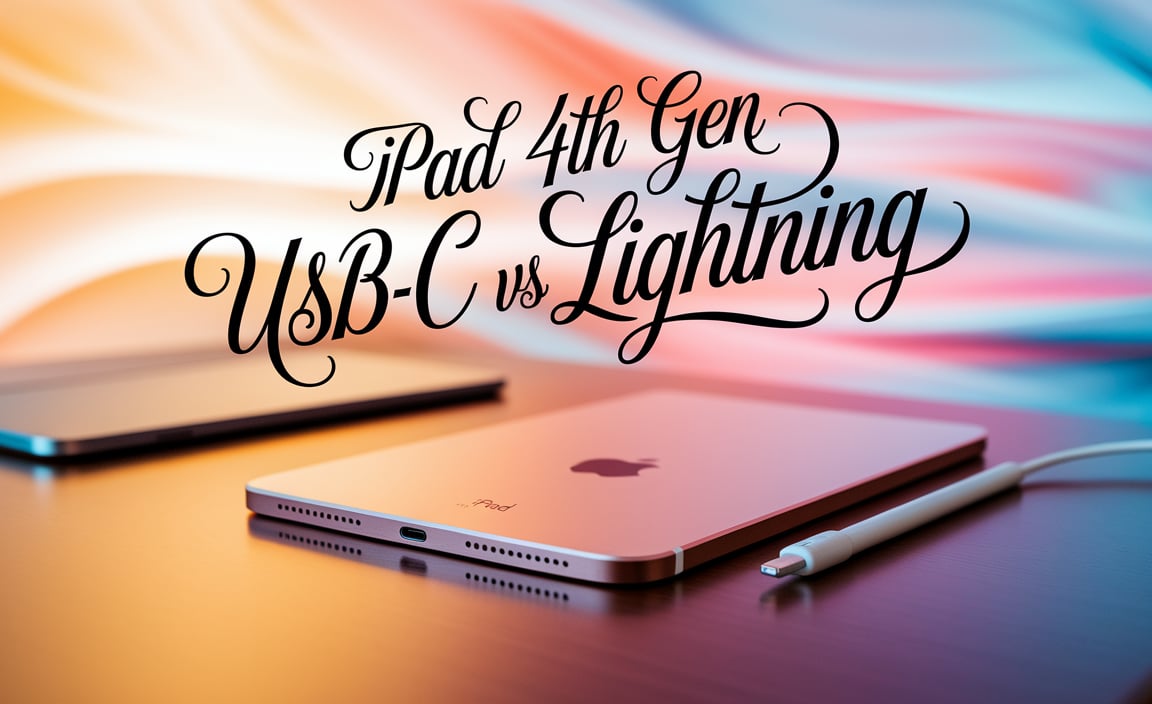 Ipad 4Th Gen Usb-C Vs Lightning