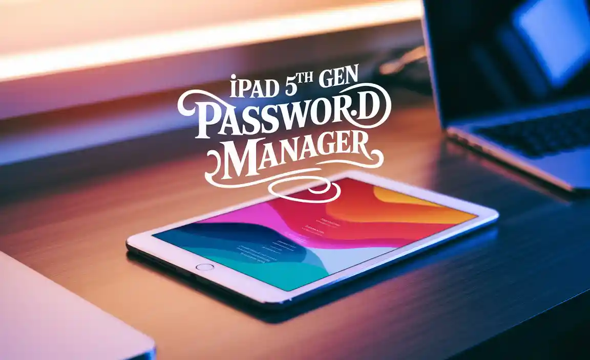Ipad 5Th Gen Password Manager