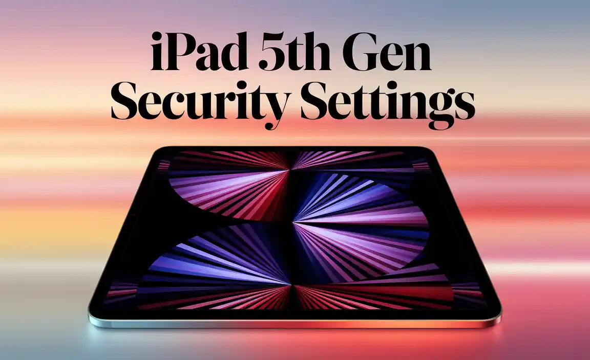 Ipad 5Th Gen Security Settings